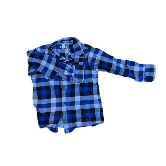 Kids blue flannel - Picture 2 of 4